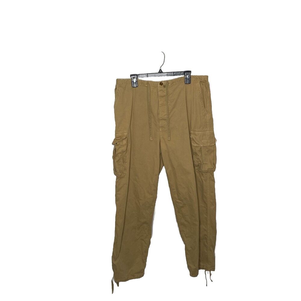 Vintage Abercrombie Fitch Cargo Pants Khaki Military Utility Parachute Large Men